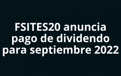 Fibra Sites anuncia su distribución para el mes de septiembre/2022